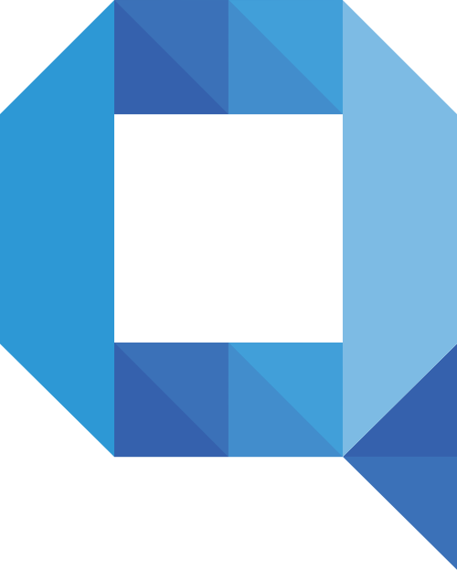 藍(lán)色字母Q矢量logo圖標(biāo) logo png
