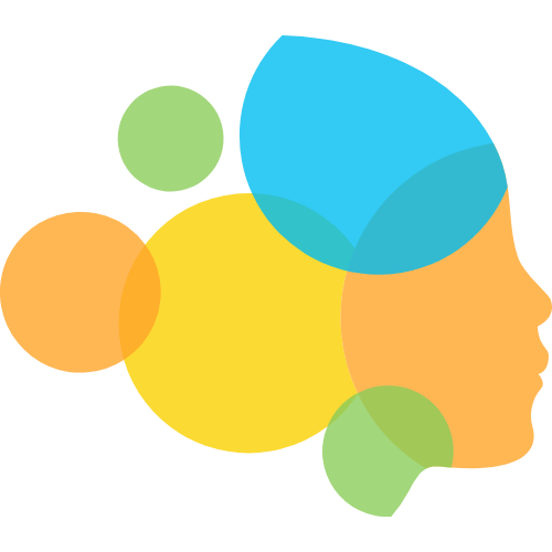 智慧大腦圖形疊加矢量圖標 logo png