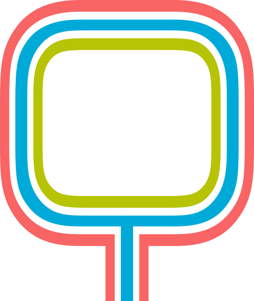 字母Q三色矢量logo圖片 logo png